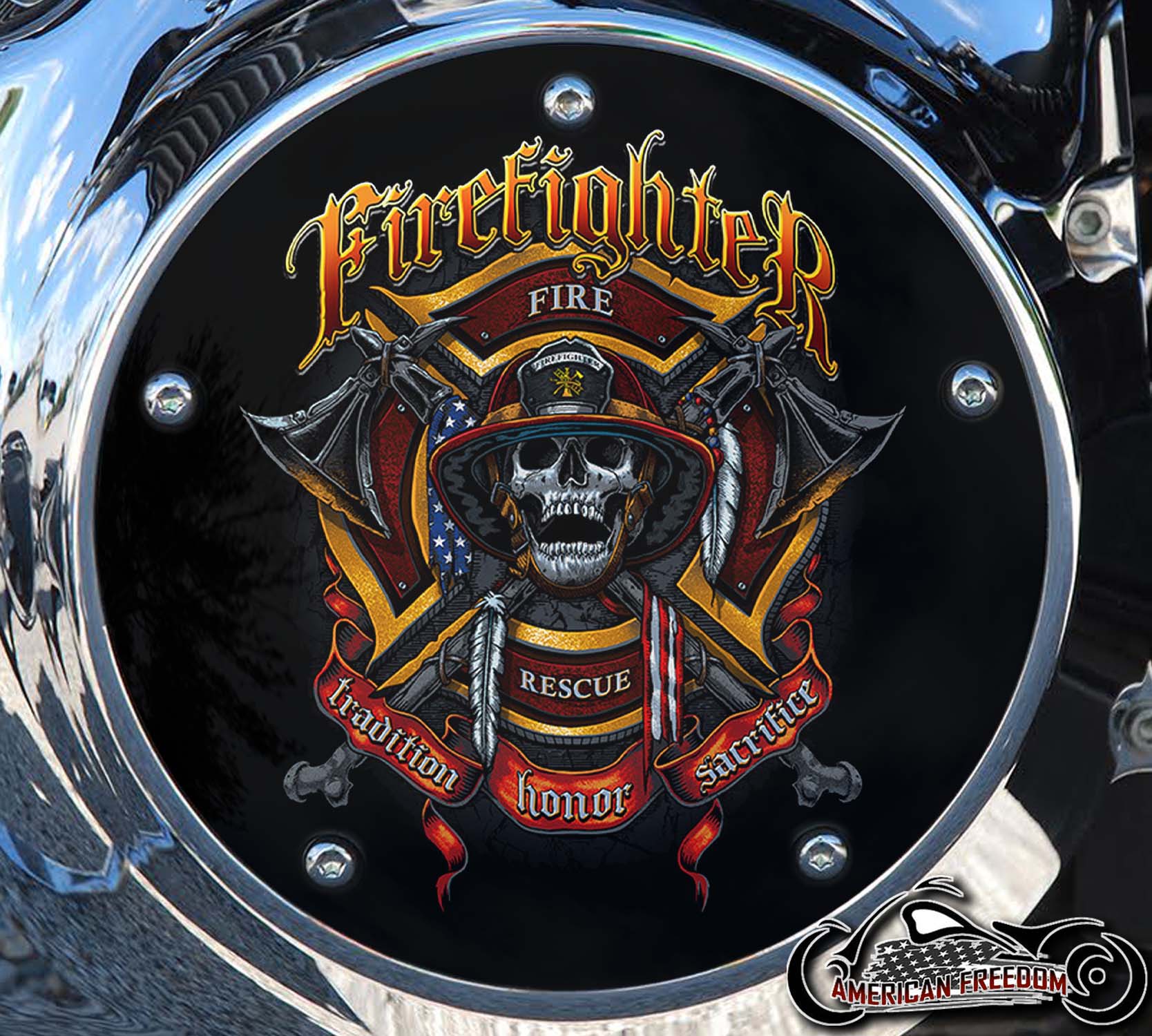 Custom Derby Cover - Firefighter Tradition